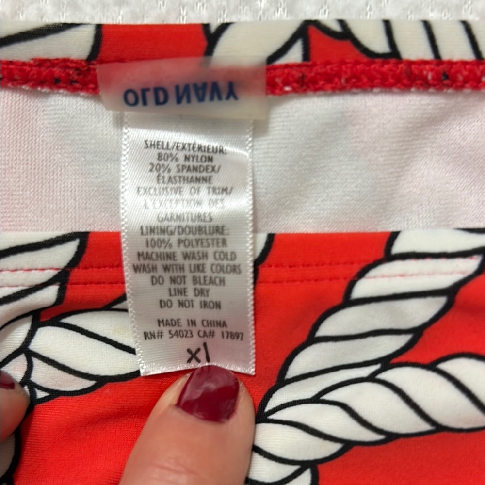 Orange and White Rope Print Bikini - Picture 3 of 4
